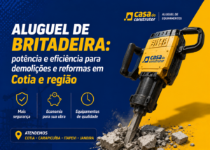 Aluguel de Britadeira em Cotia, Carapicuíba, Itapevi e Jandira | Locação para Obras e Reformas